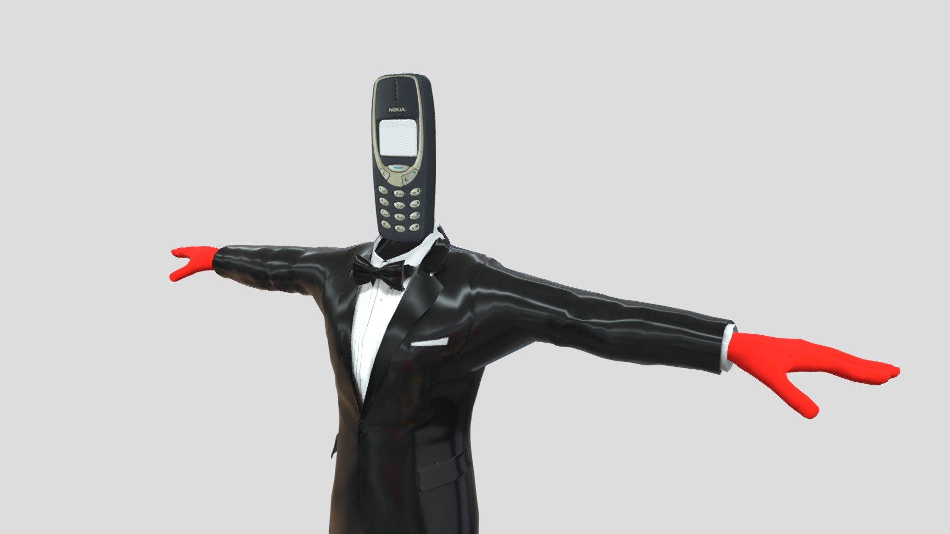 I made for you an analogue of Camera Man with a head in the form of a Nokia 3310 with a rig from mixamo. You can see what NokiaMan looks like with animation on my YouTube channel https://www.youtube.com/@GipsoCartoon

If you use my models in your videos, write a link to my account in the description 3d model