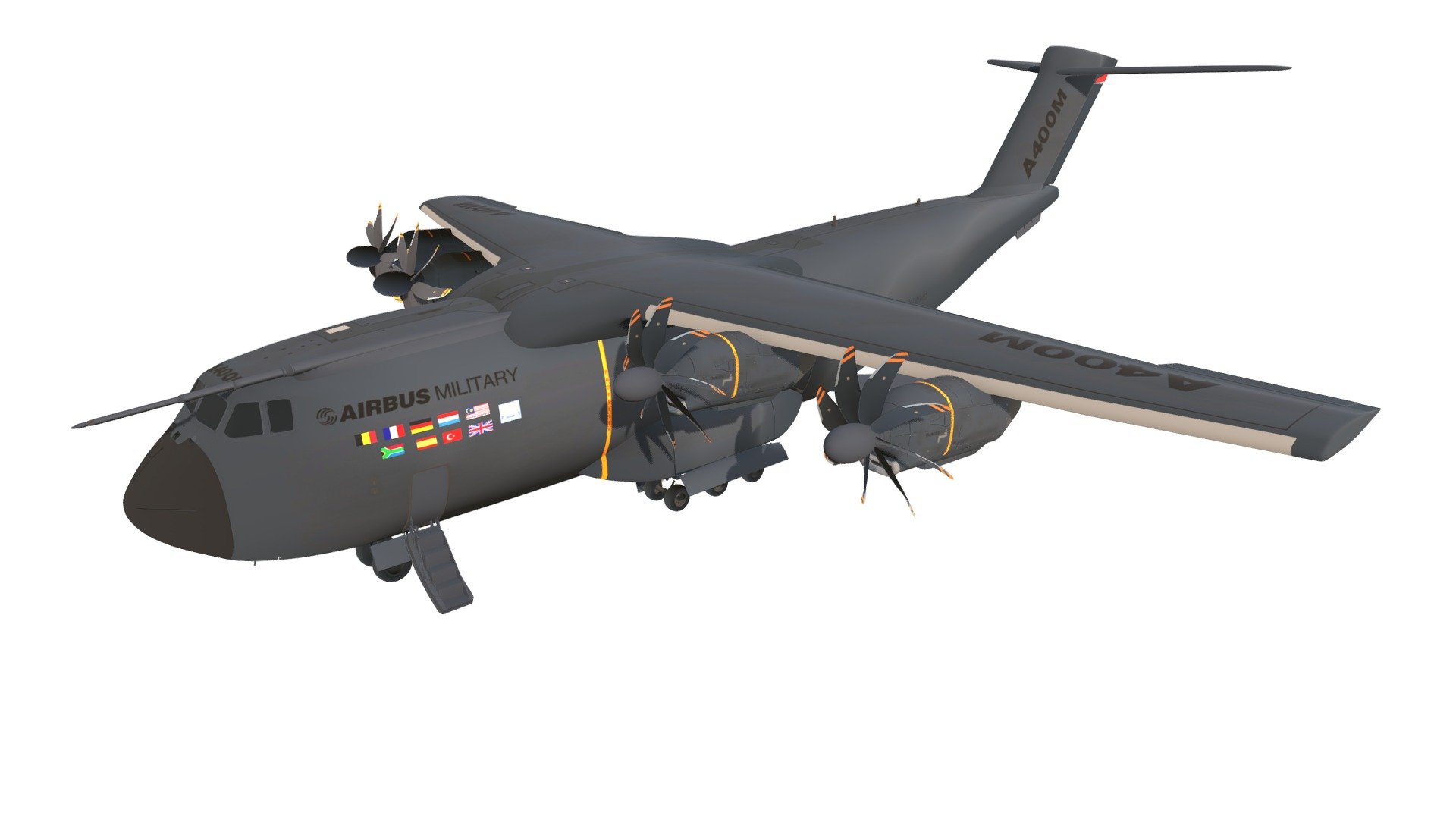 Quality 3d model of Airbus A400M Atlas.

If you need other 3d formats, please contact us 3d model
