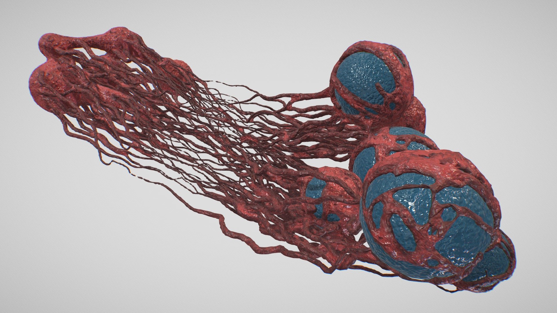 3d model of the cancer growth lowpoly PBR - Cancer Growth 02 PBR - 3D model by djkorg 3d model