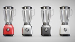 Blender 01 bar, food, b3d, restaurant, club, pub, cuisine, tools, dinner, cook, party, furniture, mixer, appliance, transparent, midpoly, metal, realistic, kitchen, juice, cooking, lunch, processor, kitchenware, brushed, culinary, glass, blender, pbr, lowpoly, plastic, highpoly, blade