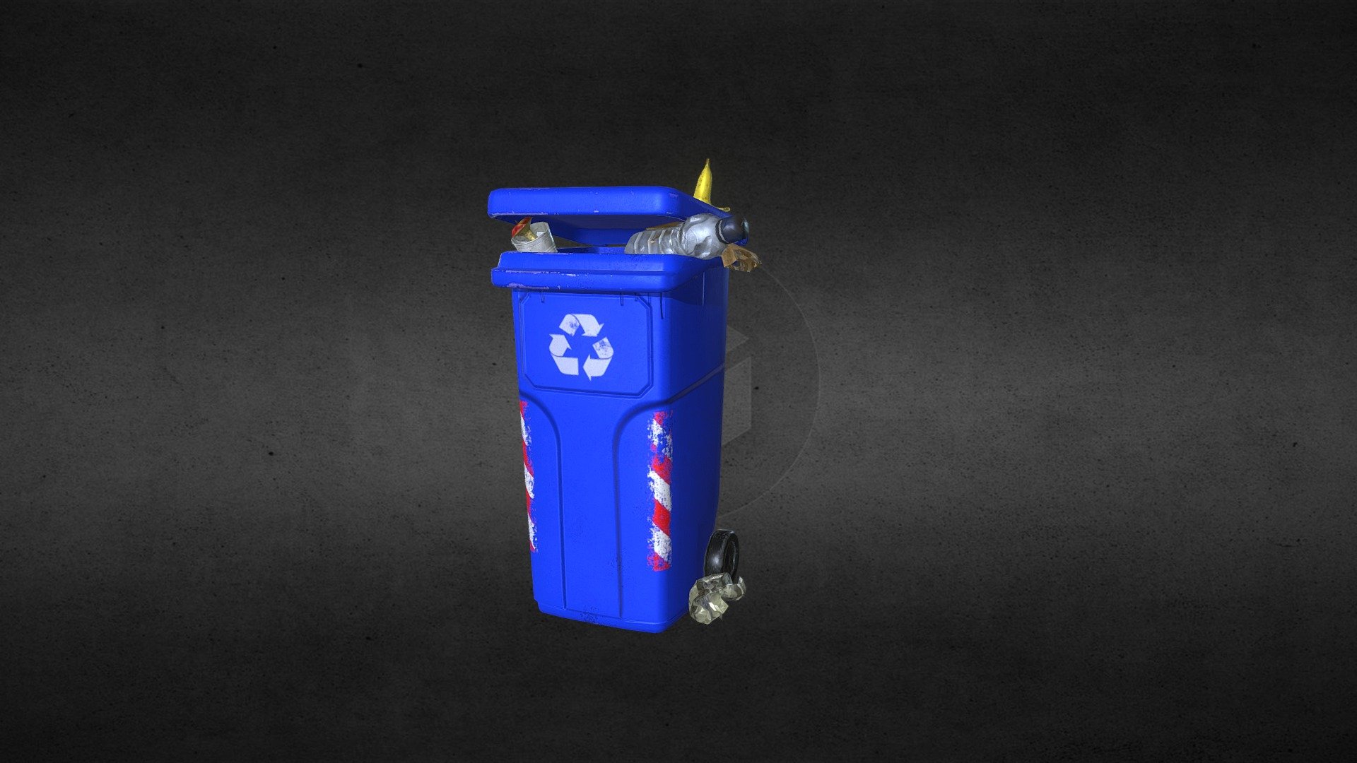 Objects I've created for my AR Instagram game &ldquo;Waste sorting