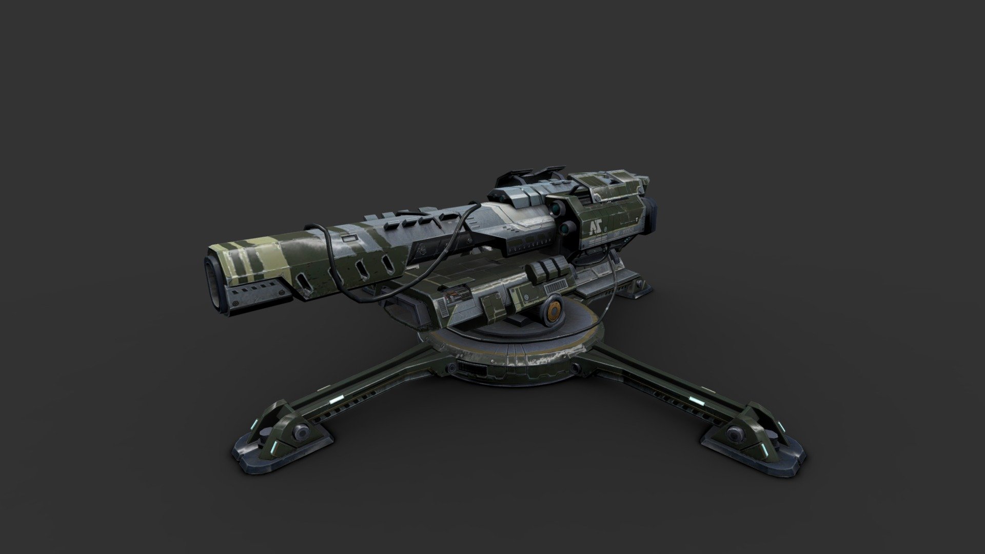 Planetside 2 game Prototype weapon 3d model