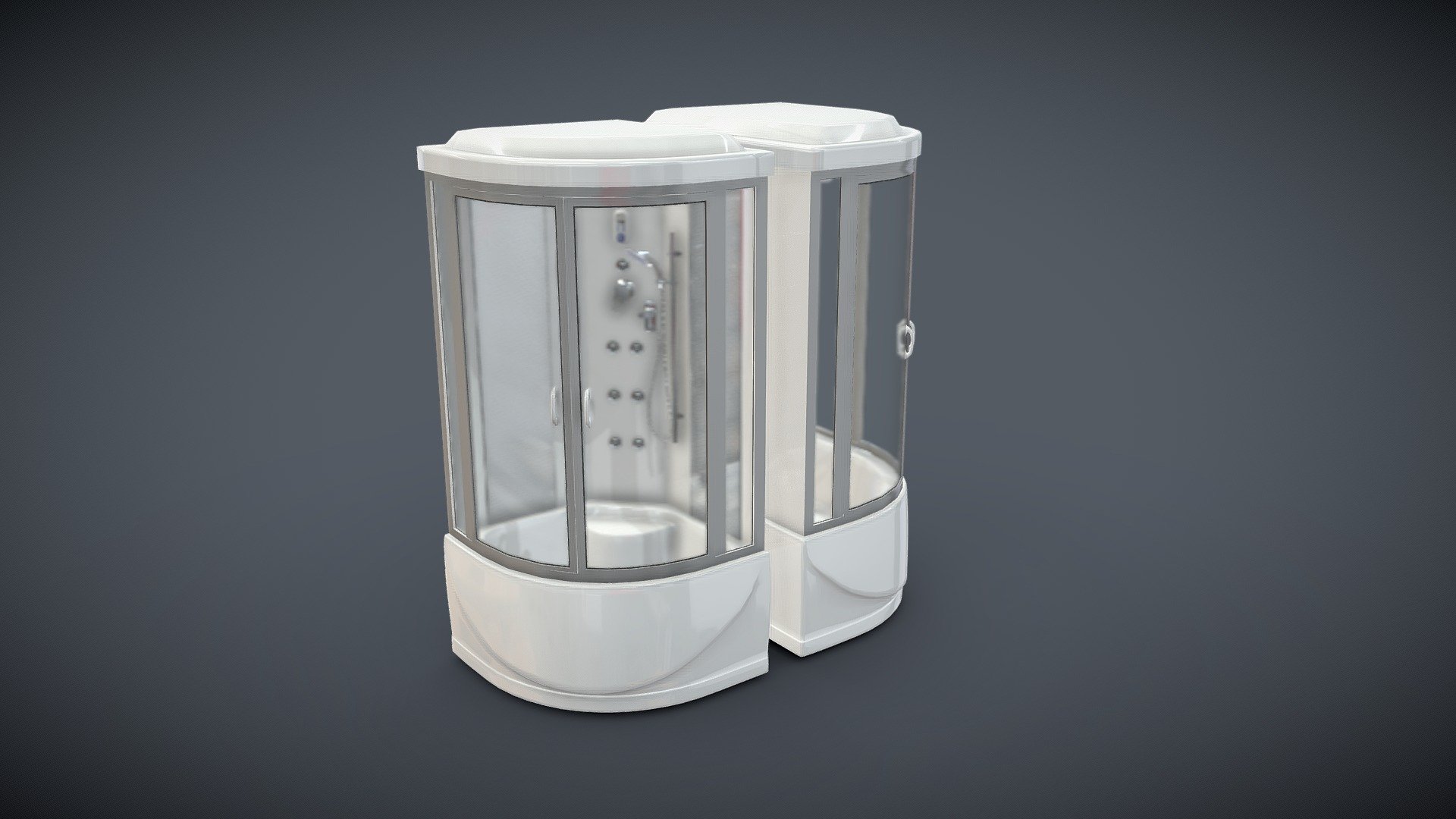 Shower Cabin for bathroom - Shower Cabin - Buy Royalty Free 3D model by rendermanus831 3d model