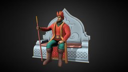 "Abylai" Khan Low Poly