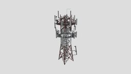 antenna tower 8 AM227 Archmodel tower, antenna, architectural, elements, antennas, 3d, model