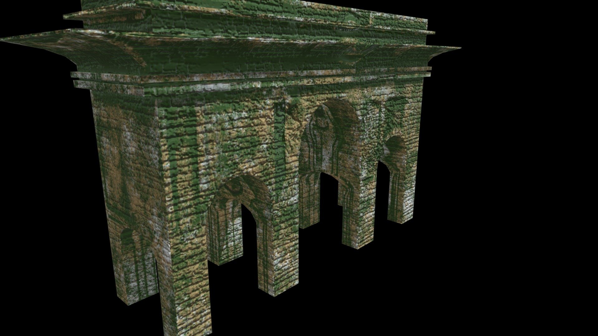 Ruin Building Underwater - Buy Royalty Free 3D model by RubaQewar 3d model