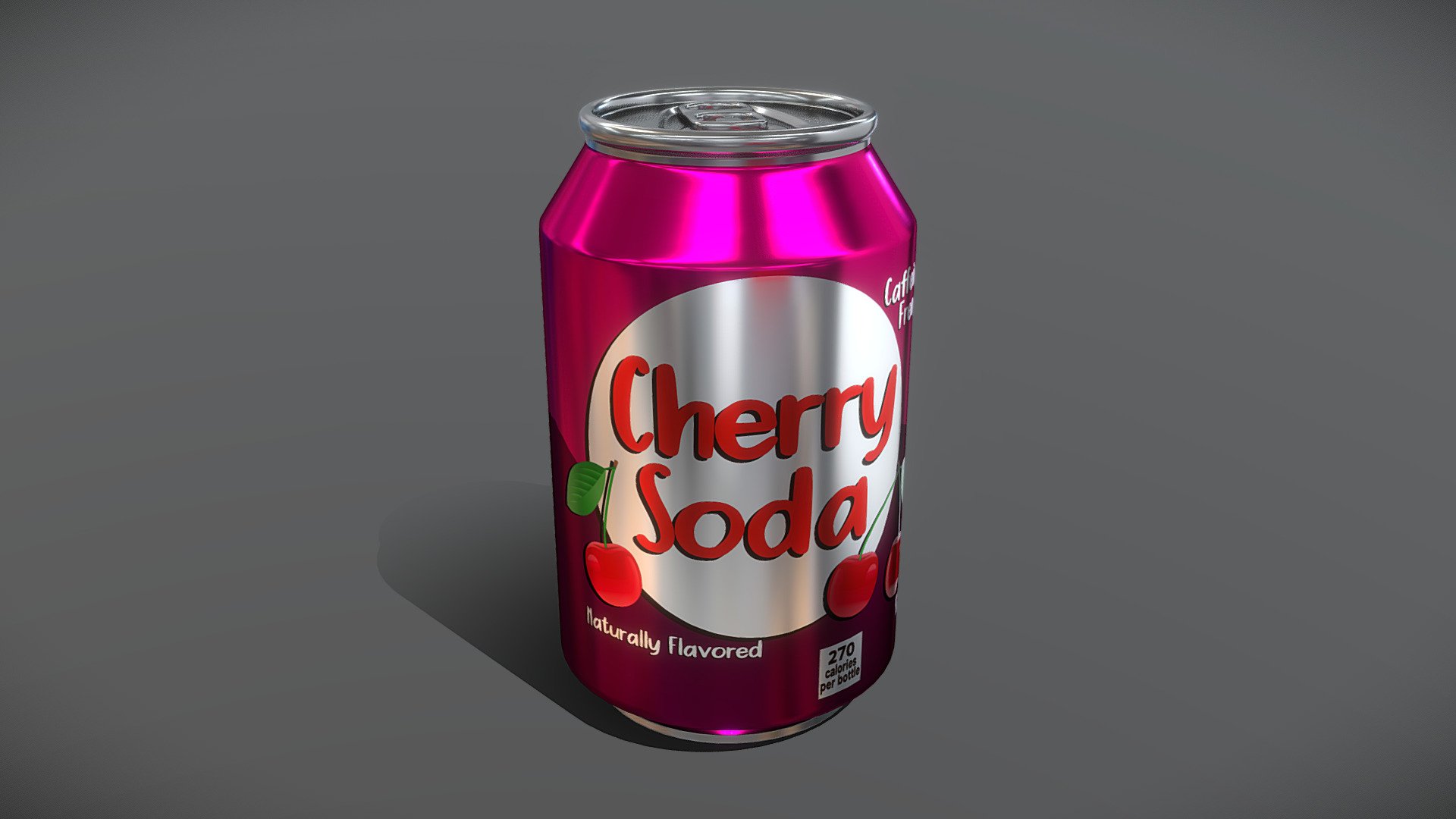 Cherry soda can 3d model, created with Blender. 🍒 - Cherry Soda 🍒 - Buy Royalty Free 3D model by Ryan King Art (@ryankingart) 3d model