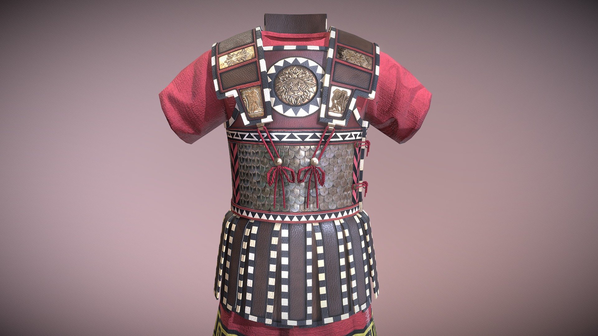 3d model of a real life linothorax, weighting over 40 pounds! Model has been made to be used in the mod Imperium Surrectum for the game Rome TW: Remastered.

This was the very first project i made while actually understanding how the PBR textures interacts with each other. Also, textures on this particular model were &ldquo;handmade