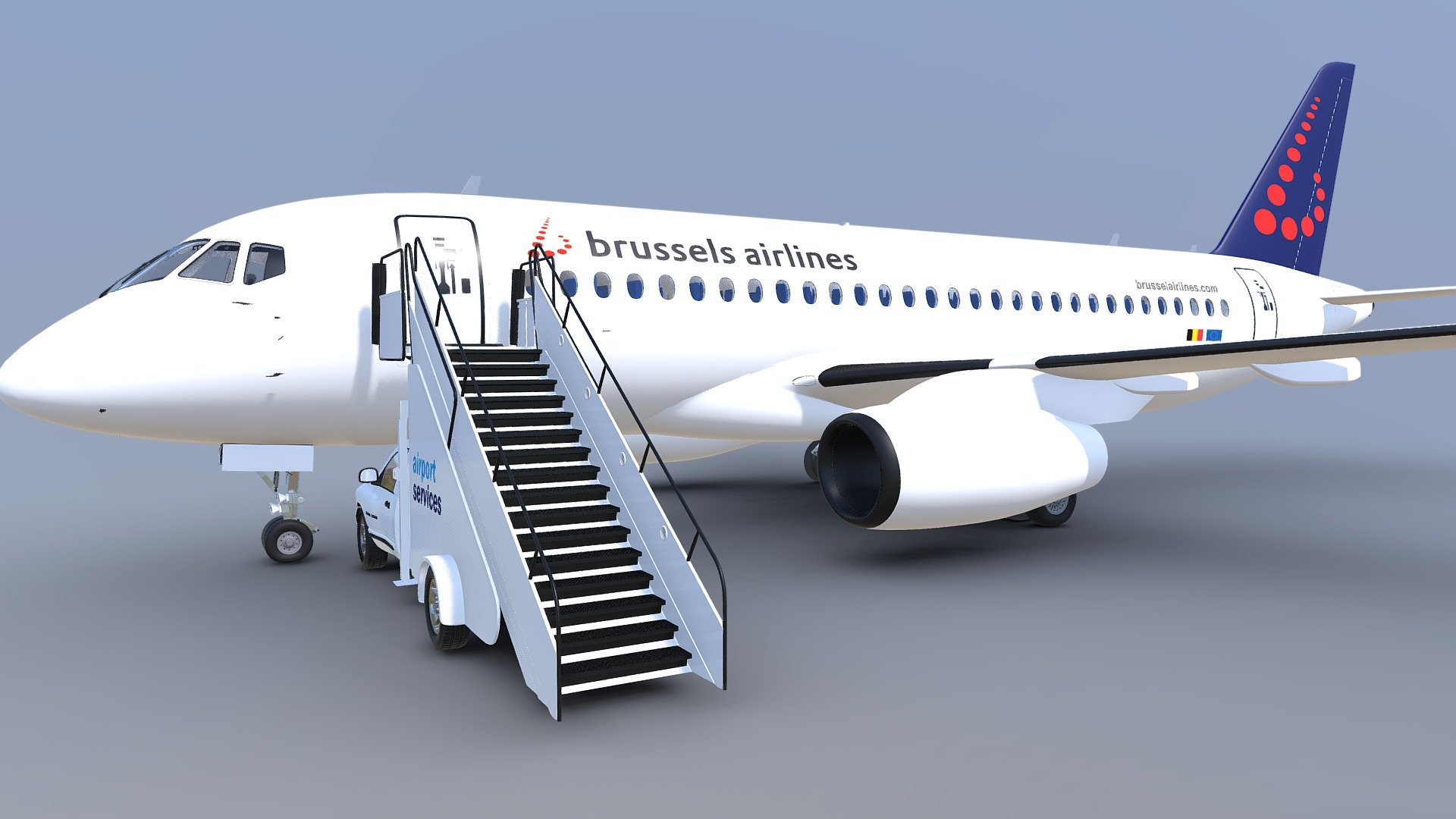 AIRPLANE - AIRPORT CAR FBX - Buy Royalty Free 3D model by Jan Vančík (@JanVancik3D) 3d model