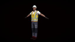 Construction Manager archviz, engineer, bim, cc-character, character, game, animation, animated, construction, rigged