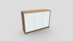 rhapsody minimal 1200 storage cabinet fbx, blender
