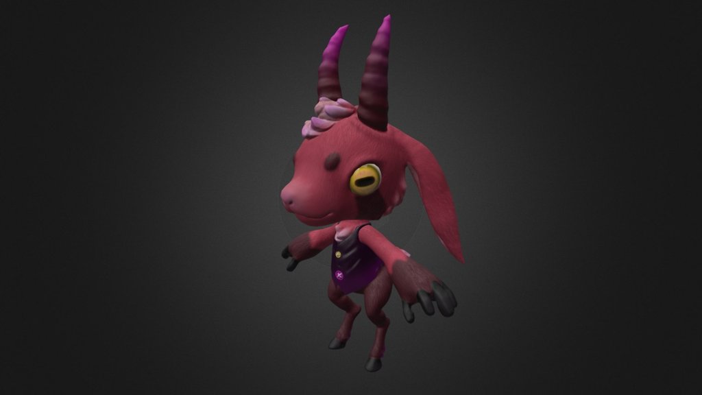 Character for my thesis, The Summoning - Little Goat - 3D model by Megan Varde (@mvarde) 3d model