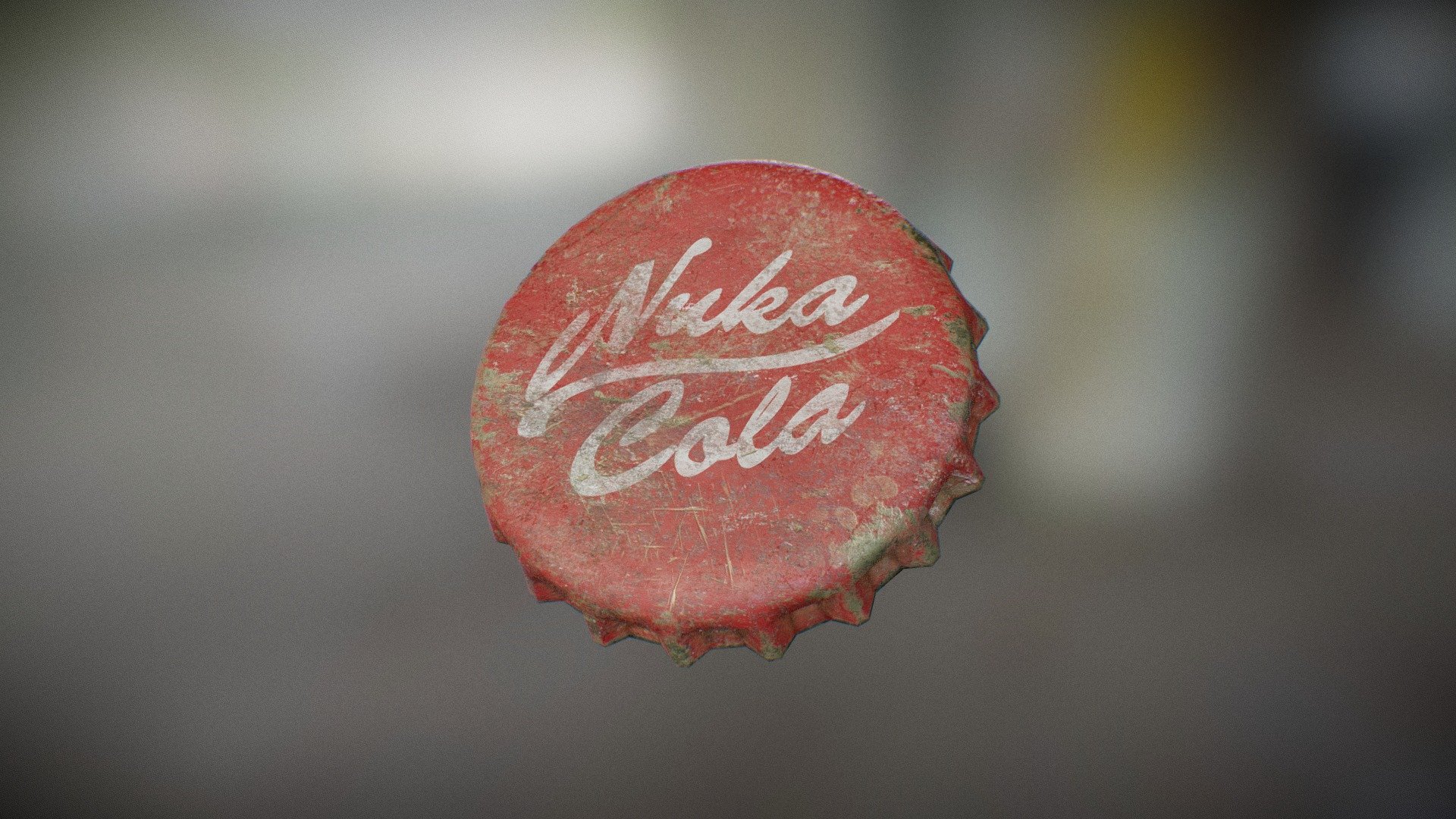 A Nuka Cola Bottle Cap made for fun on the Fallout 4 launch day 3d model
