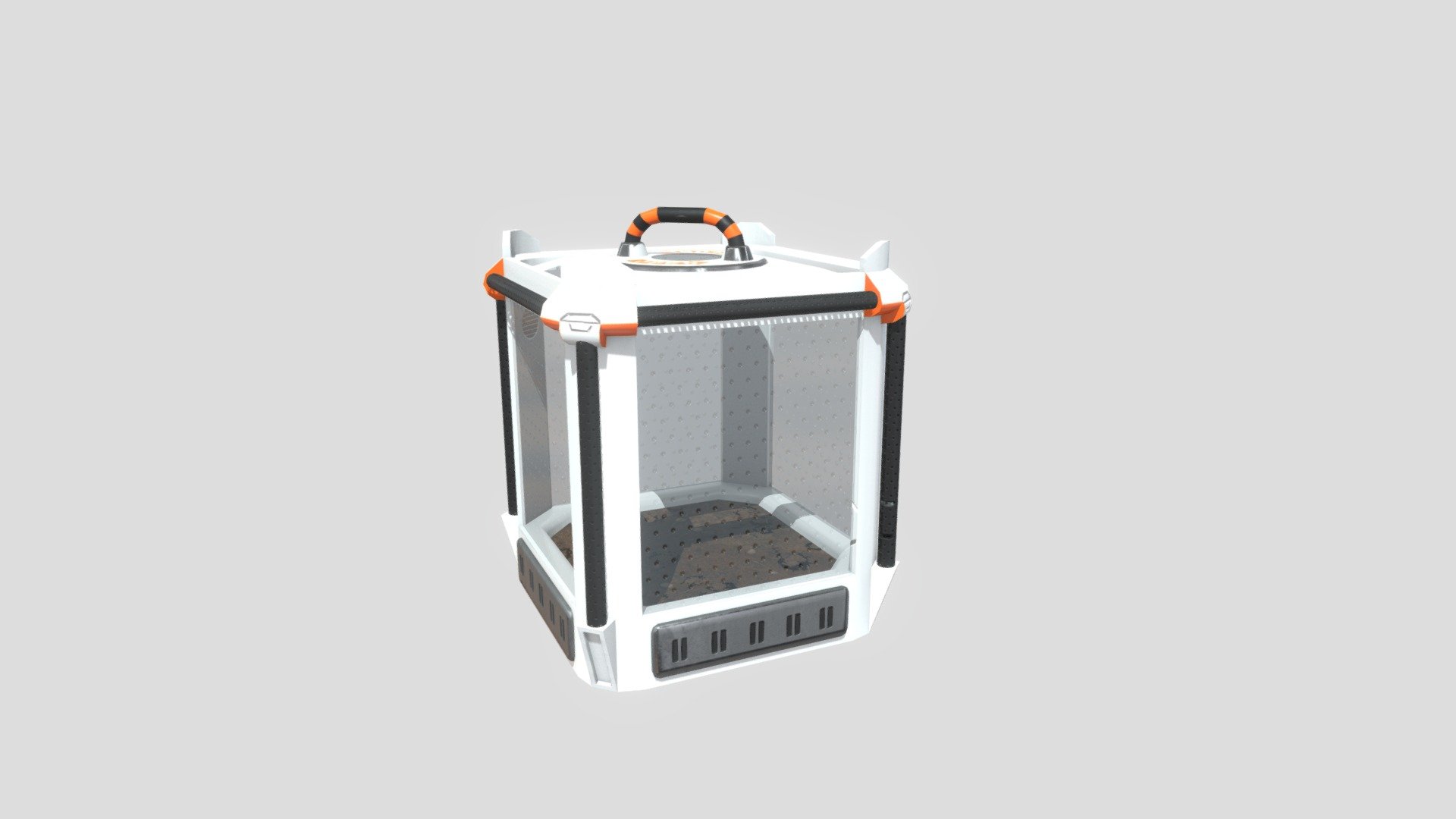 Used as a safe hospitable environment for growing and caring for plants out in space 3d model