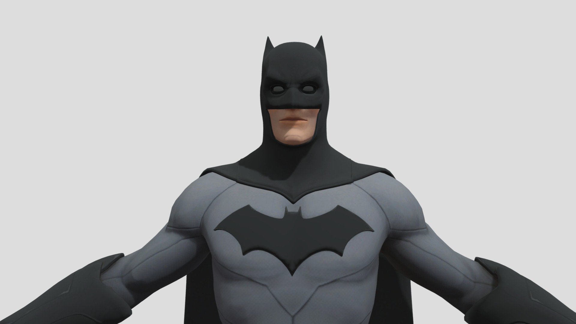 Ready to animate in blender
Full rig with facial controls including teeths and cape attach to model with working cloth simulation setup
made in blender with riggify and using the model of EWtube0 https://sketchfab.com/3d-models/fortnite-batman-e86393ea772a44939b145f902dd82a45 - Fortnite Batman (ADVANCED RIG) - Download Free 3D model by northsideanimation 3d model