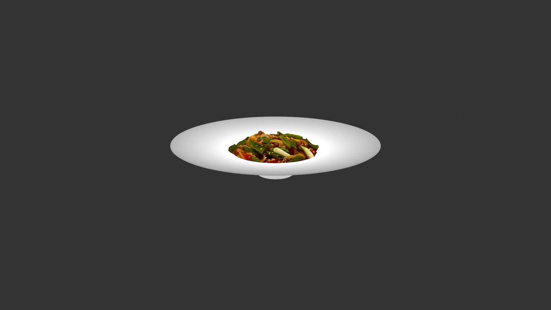Rice Noodles With Vegetables - 3D model by alex.alexandrov.a 3d model