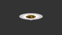 Rice Noodles With Vegetables photogrammetry, 3dmodel
