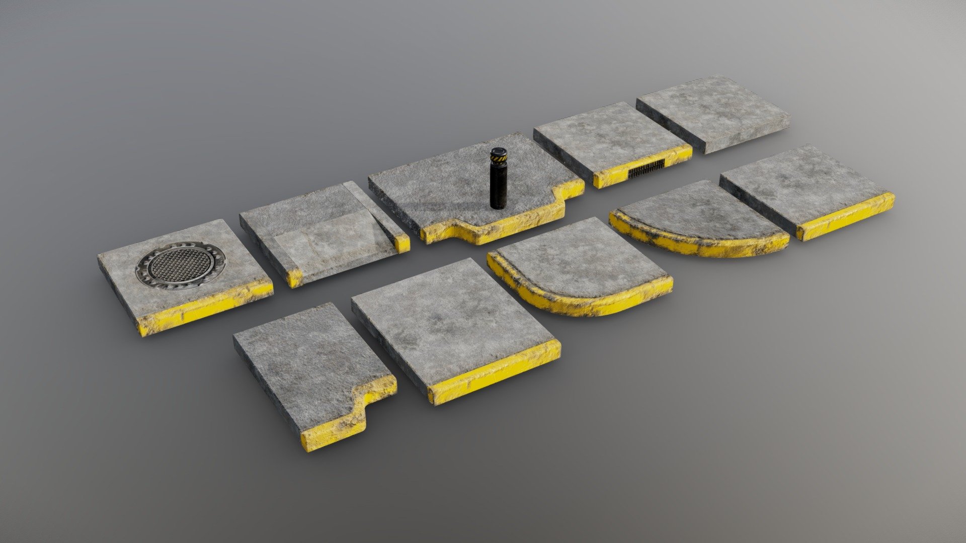 3d Street Props models pack - Sidewalk Edition with high definition and realism, ideal for archviz scenes, each module has a specific feature and a baked map for each geometry that simulates separate slabs.

Includes: 




3D model

Scene example

Final assets

4k textures (embedded in the blender file to avoid the process of reinstalling them).

File versions 3.1 and 2.83

COLLADA format

FBX format

Thumbnails

*Note: See example video where you can see the loaded file as it is for sale, it shows the assets and the file as it will be opened when purchased.

PS : It is recommended to use the .blend file of version 3.1 as it has much better quality and is the original file in which the model was created.* - Street Props - Sidewalk - Buy Royalty Free 3D model by JLRIN (@CraneoJL) 3d model