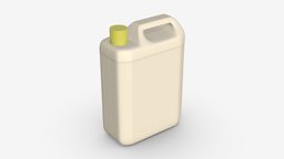 Plastic can 5l storage, empty, oil, template, can, petrol, chemical, mockup, milk, handle, fuel, tank, liquid, canister, jerrycan, blank, 3d, pbr, plastic