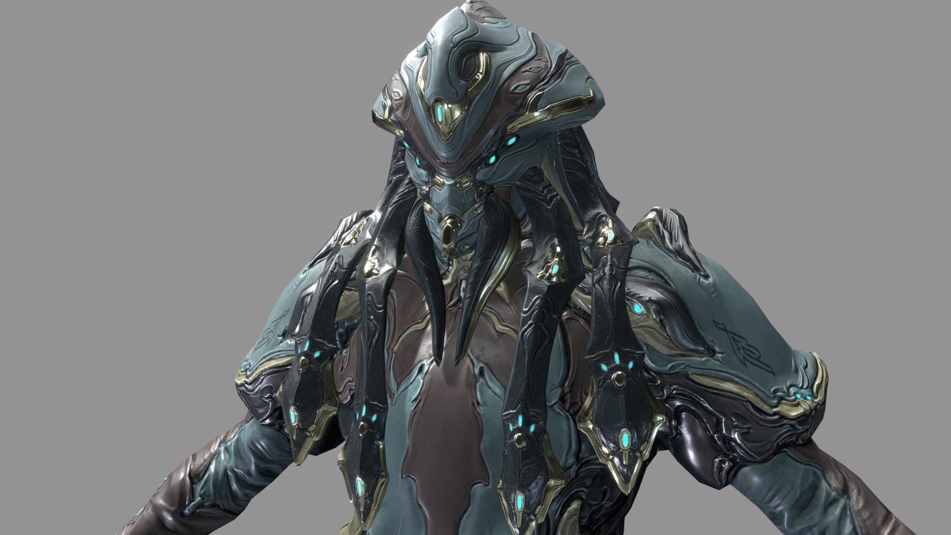 Collaborative Effort by me - (Crackle2012) &amp; Vulbjorn.

Karkinos Helmet - An alternate helmet that will be submitted to tennogen for the Hydroid character within the game Warframe.

Only the Helmet is our creation!  &ndash; The Original Character - Hydroid, the Body basemesh, and the Body Textures belong to Digital Extremes 3d model