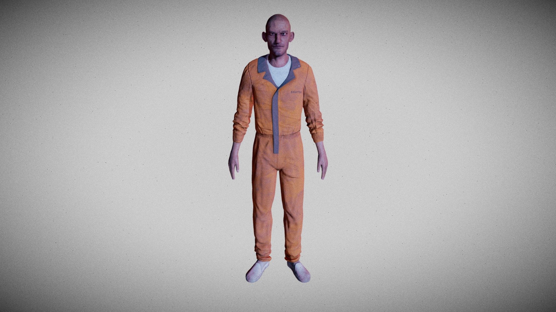 bald man low - 3D model by Kamil.Marek 3d model