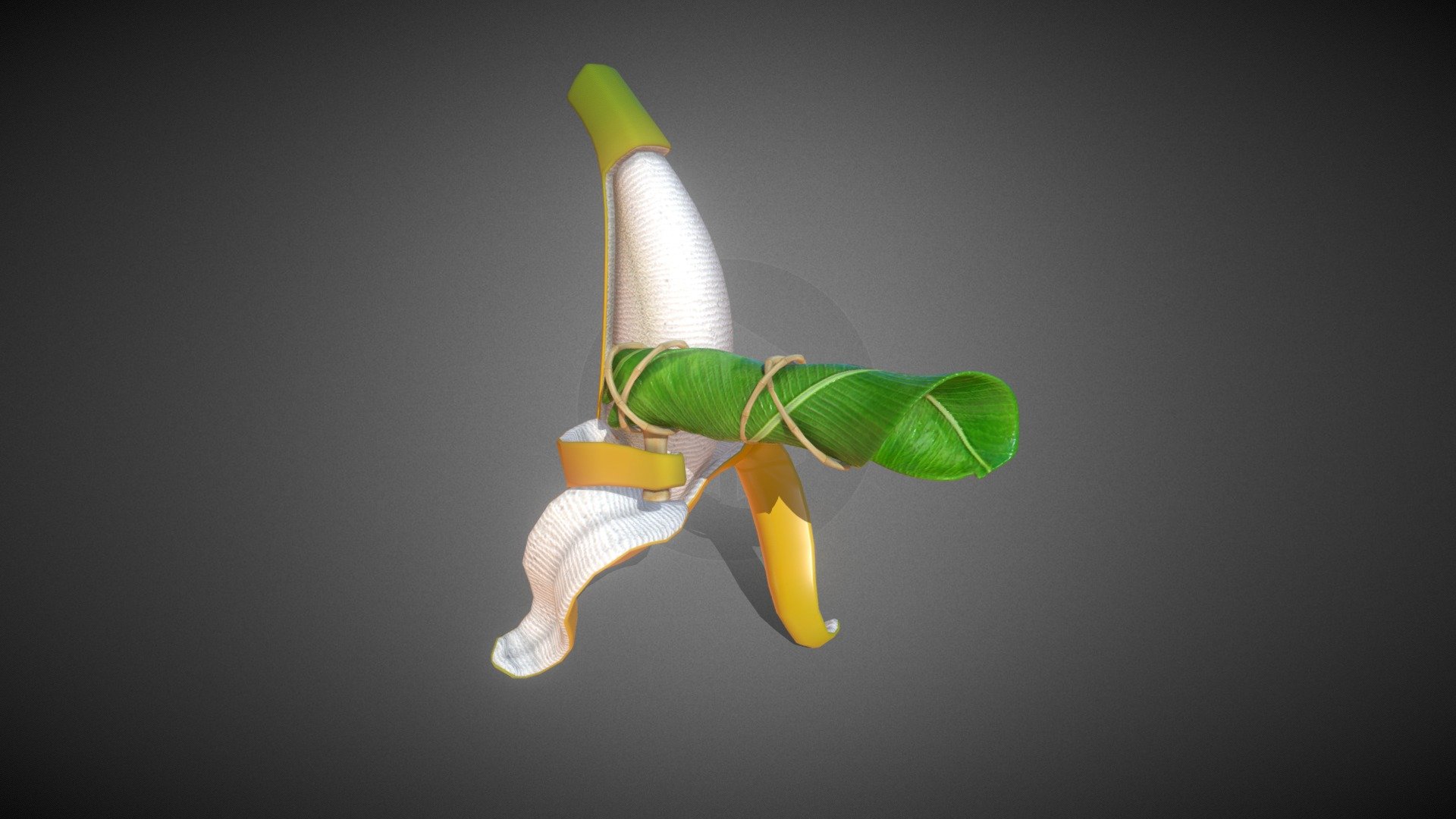 Character for the simple test game - Banana - 3D model by Crazy[S]Step (@CrazyStep) 3d model