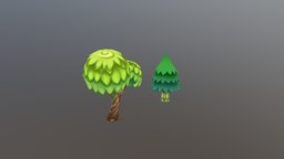 Q tree tree, green, cute, nature, wood