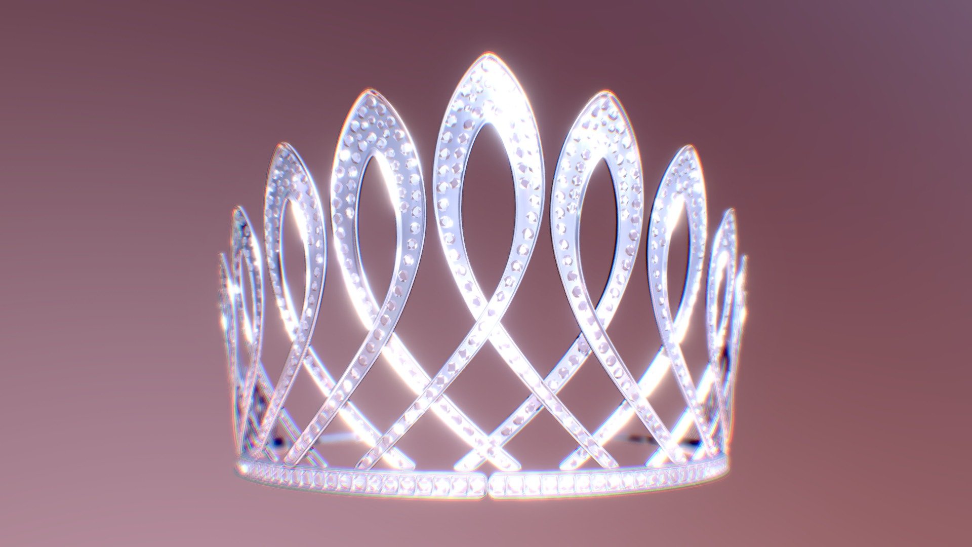 Tiara 3D object model in .obj format. Generic materials are included in .mtl file. For best results tweak your own render engine and materials. You also might be interested in other my tiara and crown models: https://sketchfab.com/sk-pro/collections/tiaras , https://sketchfab.com/sk-pro/collections/crowns .
Best Regards 3d model