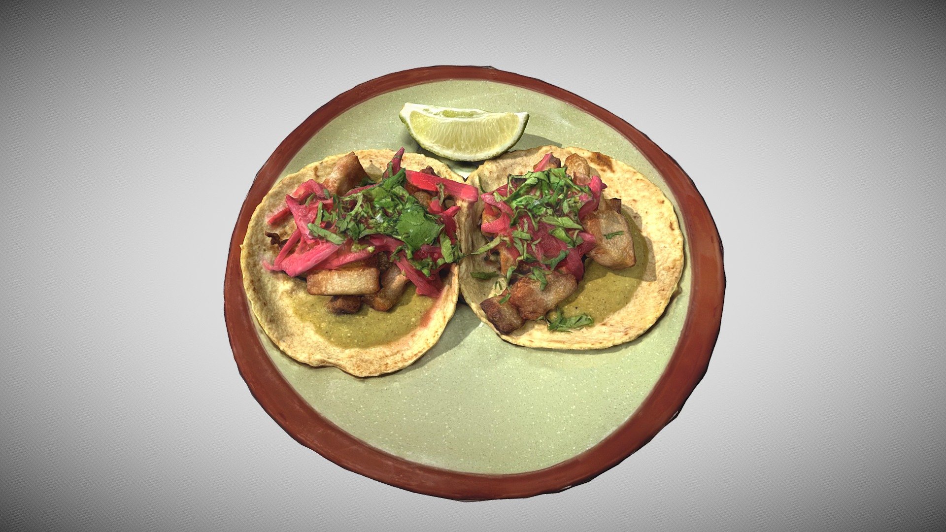 Pickled red onions | mole pipian | cilantro

Copita Restaurant in Sausalito, CA 3d model