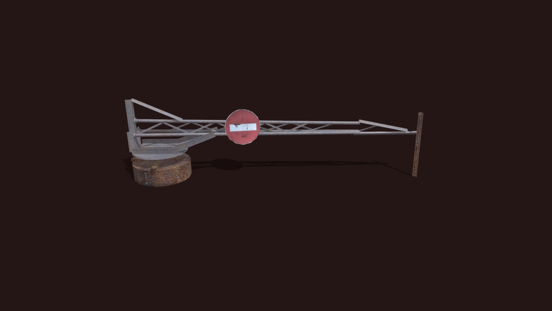 Rusty barrier - Rusty barrier (low poly) - Download Free 3D model by Mikhail Antonov (@xeofox) 3d model