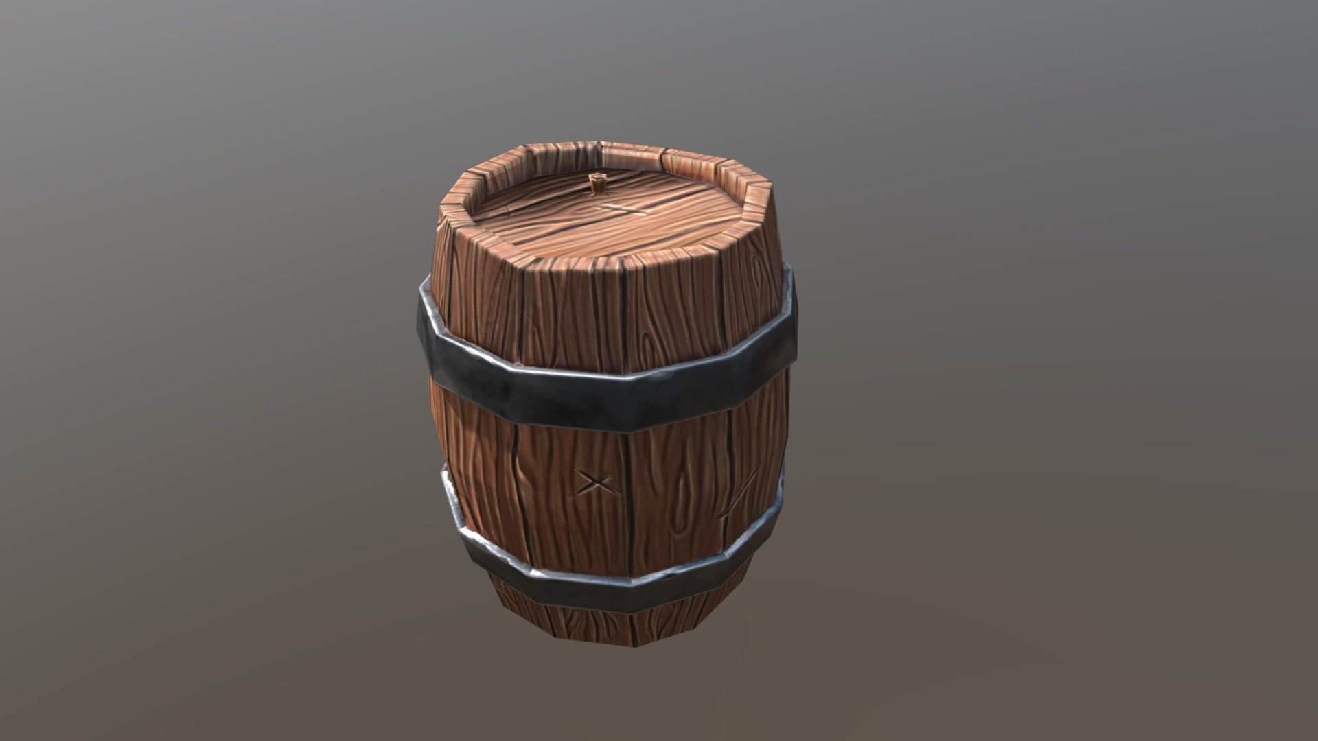 I made this stylized Barrel for a youtube tutorial. The model includes a baked normal texture, and roughness, specular and diffuse map handpainted 3d model