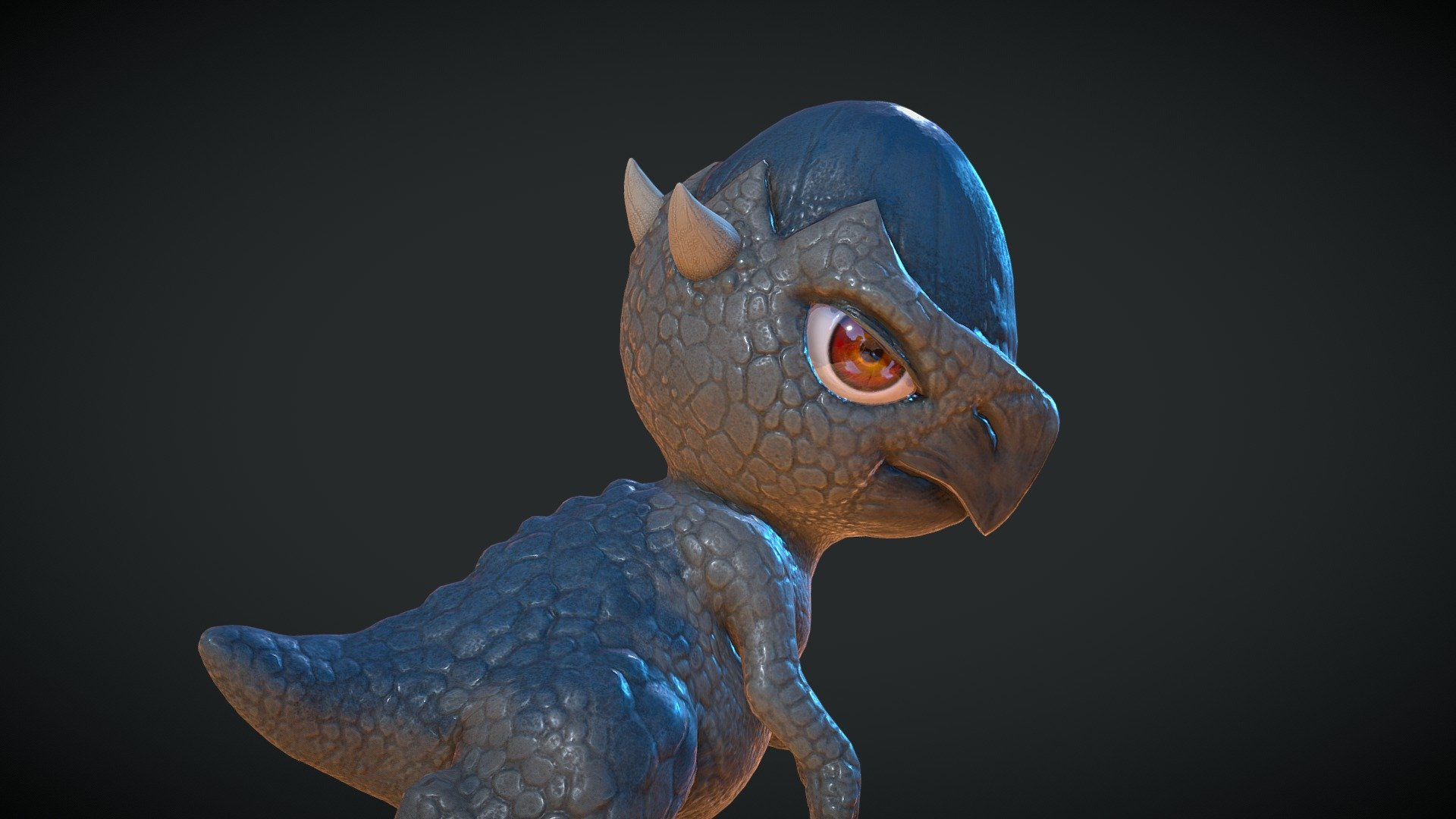 Realistic rendition of Cranidos, one of my favorite fossil pokemon 3d model