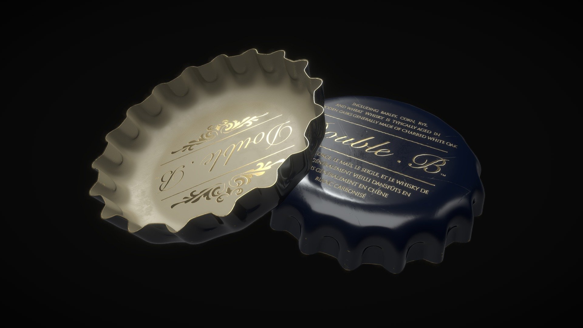 Bottle Caps - Buy Royalty Free 3D model by tonyzhou 3d model