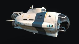 Subnautica Concept: Odyssey Science Sub sub, cyclops, subnautica, seamoth, concept, submarine