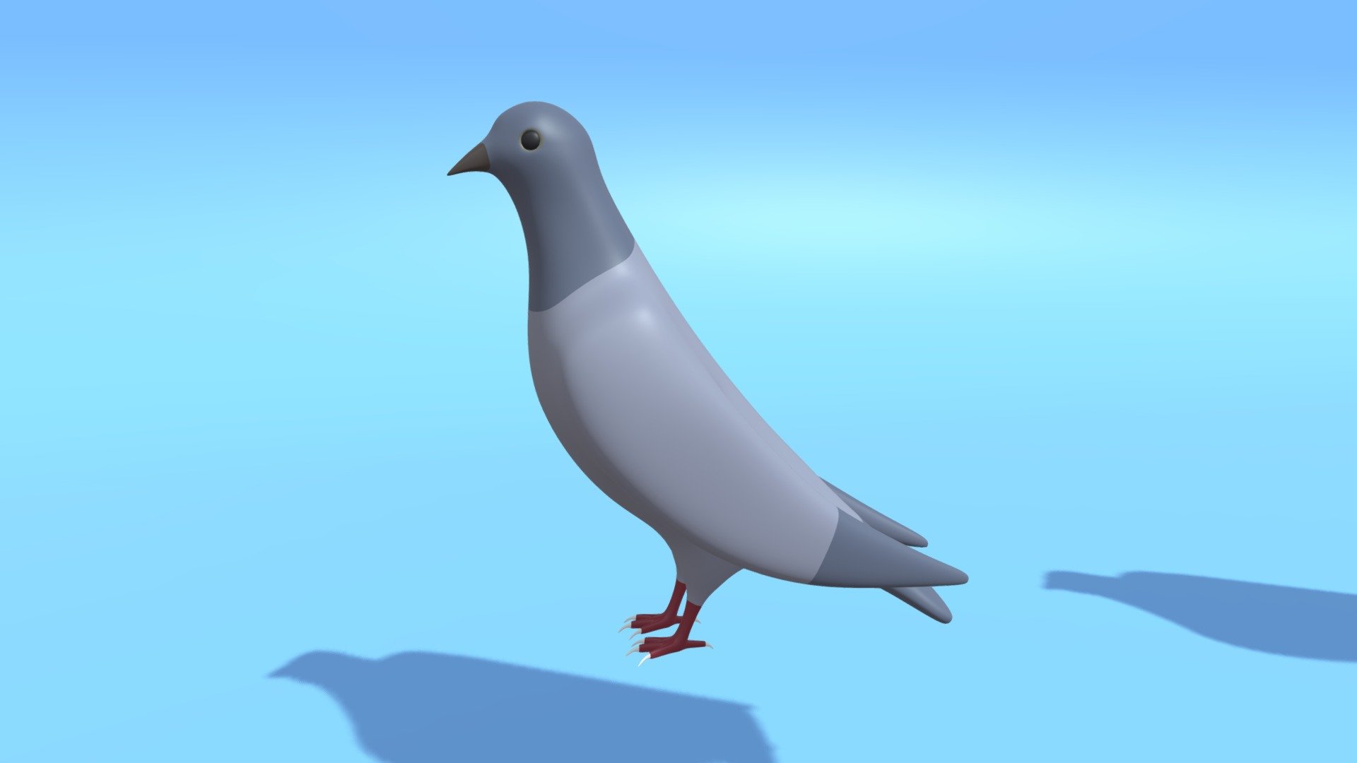 -Cartoon Cute Pigeon Dove.

-1 model contains 1 object.

-Subdivision Level 3 : Verts : 34,212 Faces : 34,304.

-Subdivision Level 2 : Verts : 10,278 Faces : 10,368.

-Subdivision Level 1 : Verts : 2,566 Faces : 2608.

-Materials and objects have the correct names.

-This product was created in Blender 2.8

-Formats: blend, fbx, obj, c4d, dae, abc, stl, glb,unitypackage.

-We hope you enjoy this model.

-Thank you 3d model