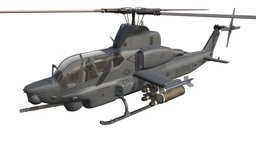 Bell AH-1Z Viper Attack Helicopter missile, marine, rotor, army, heli, chopper, viper, cobra, bell, attack, ah-1w, supercobra, zulu, ah-1z, bell-ah-1z, super-cobra, weapon, military, helicopter, gun, blade