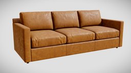 Crate&Barrel Barrett II Sofa room, crate, sofa, barrel, leather, couch, sitting, soft, furniture, barrett, living, design, interior, cratebarrel, 3detto