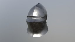 Grand bascinet "Sparrow" armor, medieval, bascinet, helmet, grand_bascinet, sparrow_beak