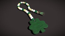 St_Patrick_Bead_Trinket green, clover, day, gift, holiday, irish, lucky, banner, trinket, clovers