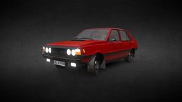 1978 FSO Polonez 1500 MR78 (LP) hatchback, polonez, fso, 1978, low-poly-model, car-modeling, car-design, low-poly-blender, compact-car, vehicle-design, 5-door, low-poly, lowpoly, noai, small-family-car, mr78, polish-car
