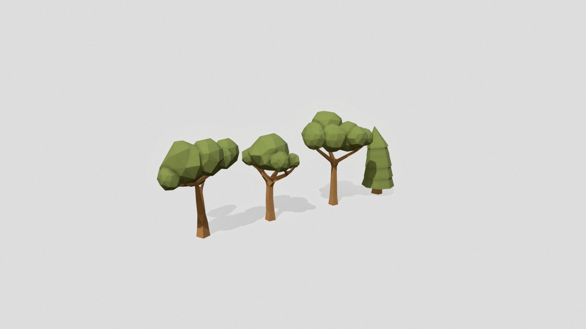 Here some lowpoly trees for your next game or render. Have fun! - Trees - lowpoly - assets - Download Free 3D model by KirbsBtw 3d model