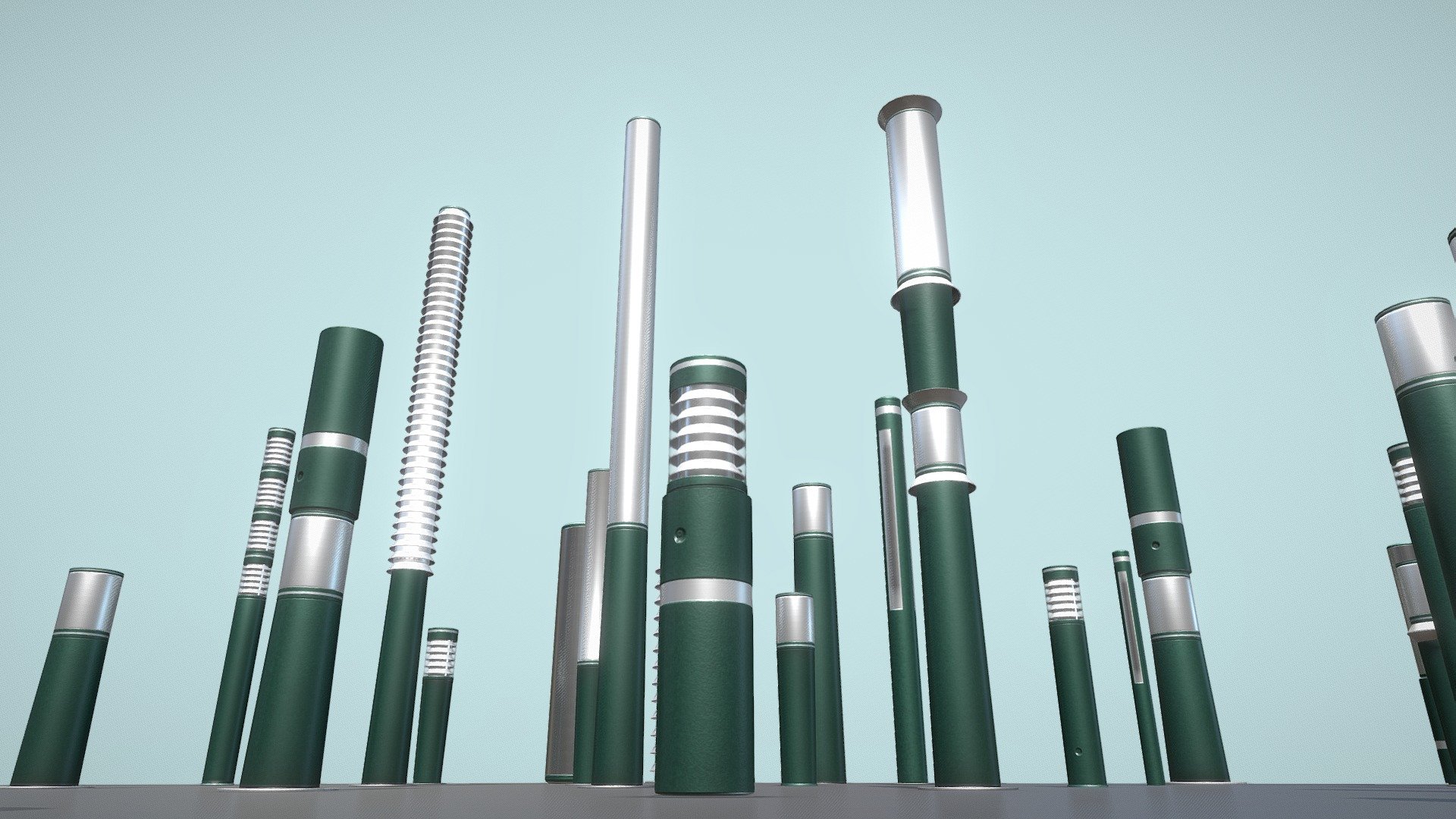 Here are 30 different types of low-poly light columns.
The moss green version!




High-Poly Version (Total triangles 153.7k)

Street Light (9) Light Columns Basic (Low-Poly)

Street Light (9) Light Columns Blue (Low-Poly)

**Here are some other street lights: **




Street Light (1) Station Clock (High-Poly)

Street Light (2) Wall-Version (High-Poly)

Street Light (3) (Low-Poly Version)

Street Light (4) (High-Poly Version)

Street Light (5) High-Poly Version 

Street Light (7) (Basic Low-Poly Version)

Street Light (8) Light Bollard Basic



Modeled and textured by 3DHaupt in Blender-3D - Street Light (9) Light Columns Moss Green - Buy Royalty Free 3D model by VIS-All-3D (@VIS-All) 3d model