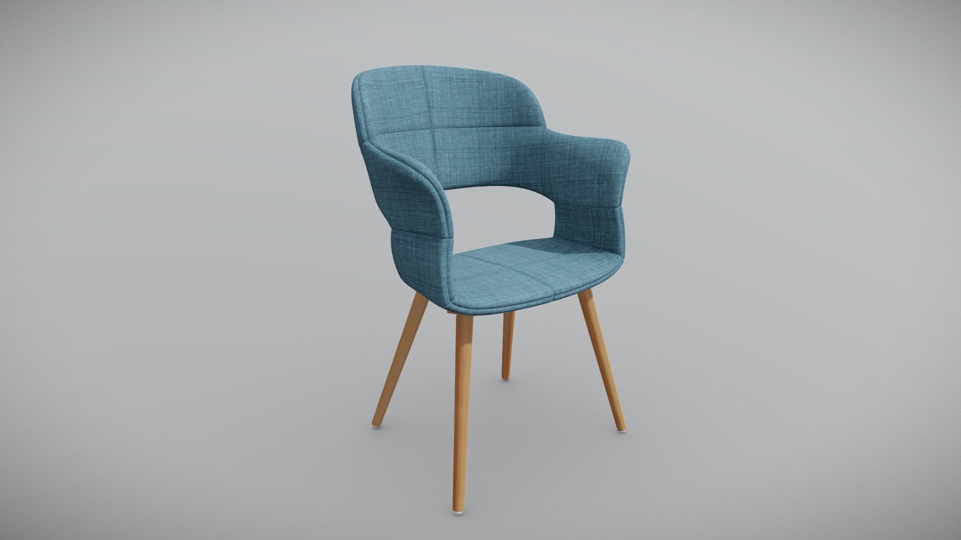 Modern chair with PBR texture set.
.FBX file is in the additional archive 3d model
