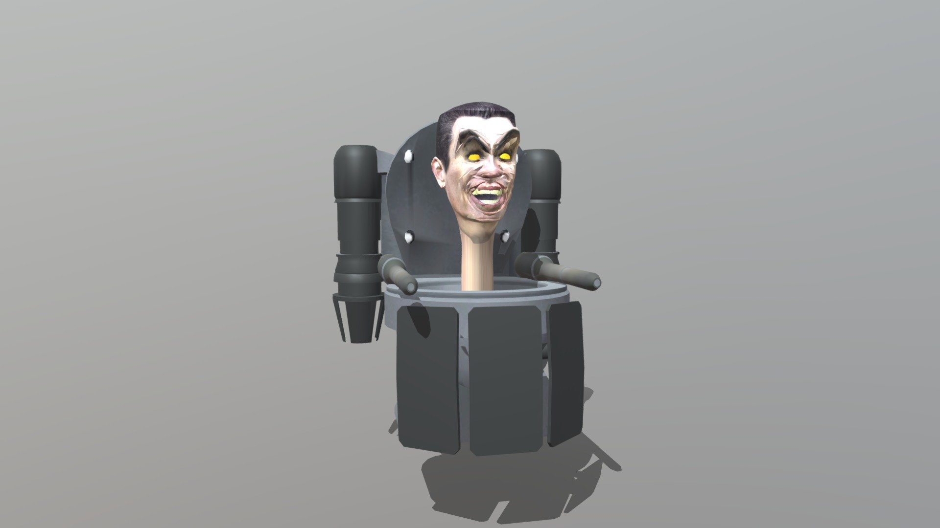 super cool MODEL GMAN very very very cool bro  u can use this is prisma 3d if u dont have blender your welcome i know yall looking for a gman upgraded 3d model in sketchfab so i make one and make it free theres a person that has created gman upgraded too but u cant buy it so yeah this one is for the people! - Skibidi toilet gman upgraded - Download Free 3D model by Gigaboysigma 3d model