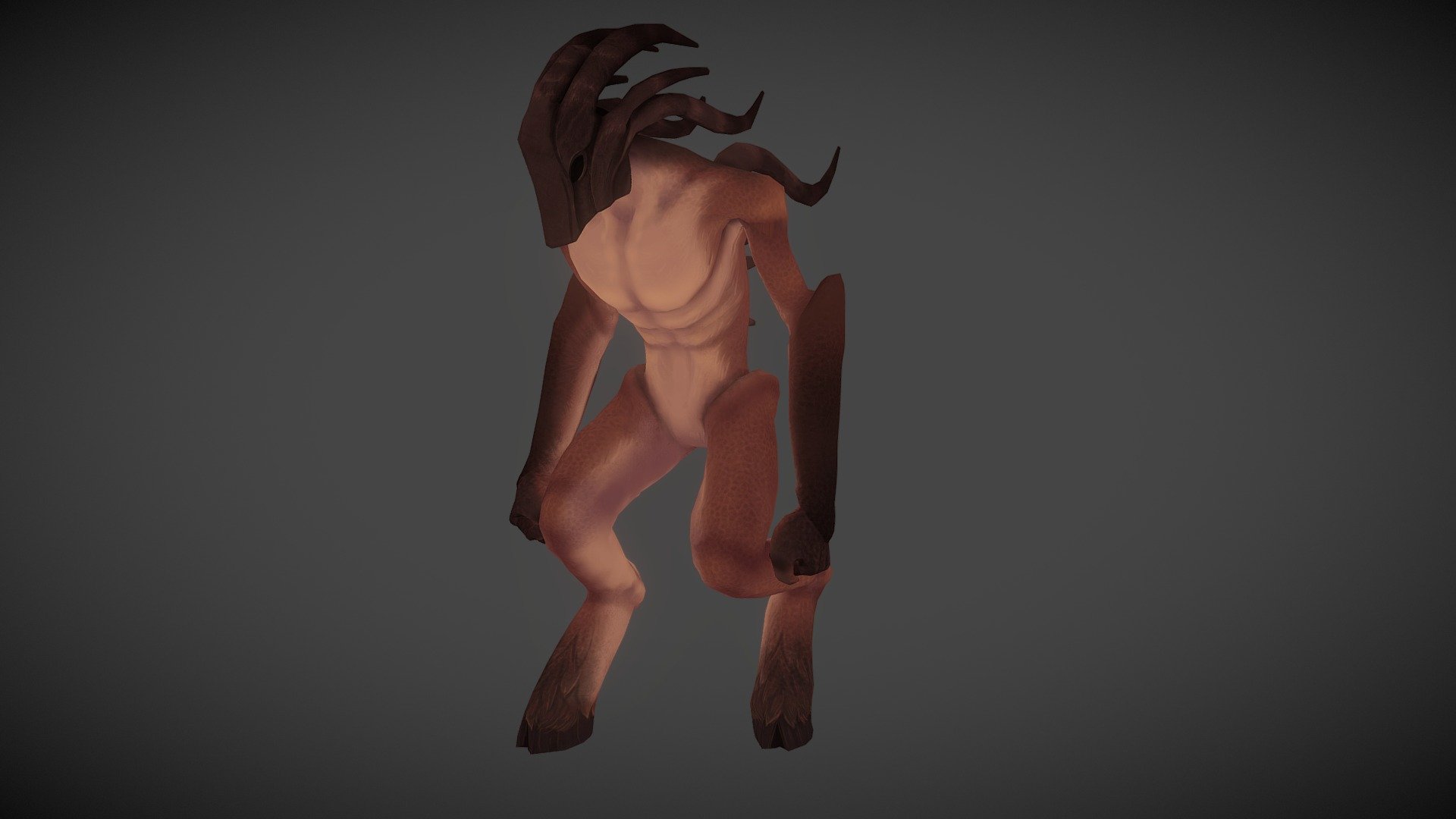 Model of one of the monsters for a game I used to work on 
Grime 3D souls like platformer 
Creature Concept by Yarden Weissbrot
Texturing by me on Mudbox 
(I didnt texture the creatures for the game, I did it for fun)

Rigging and animations by me on Auodesk Maya 2017 - Warrior - 3D model by Lepler 3d model