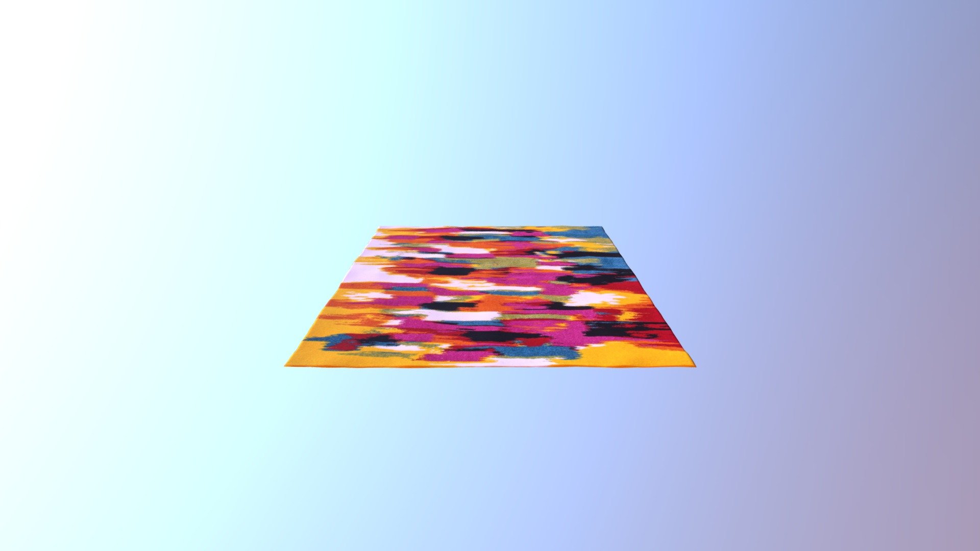 Colorful Rug 3 Made with cinema4d Exported to FBX - Colorful Rug 3 - Buy Royalty Free 3D model by 3dtreatment 3d model