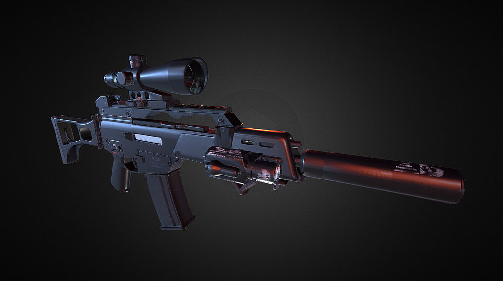 A G36C Carbine Rifle I have been working on 3d model