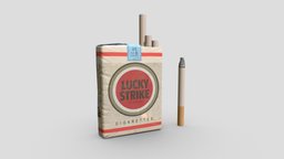 Lucky Strike Soft Pack packaging, pack, strike, soft, oculus, vr, cigarette, lucky, cigarettes, smoked, metaverse, vrready, vrprops, oculushome, oculushome-oculus