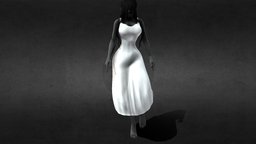 Ghost Lady happy, figure, basemesh, death, spirit, creepy, killer, holiday, scary, original, woman, thriller, curvy, october, thick, boo, thicc, character, model, design, female, animation, monster, animated, ghost, halloween, rigged, lady, horror