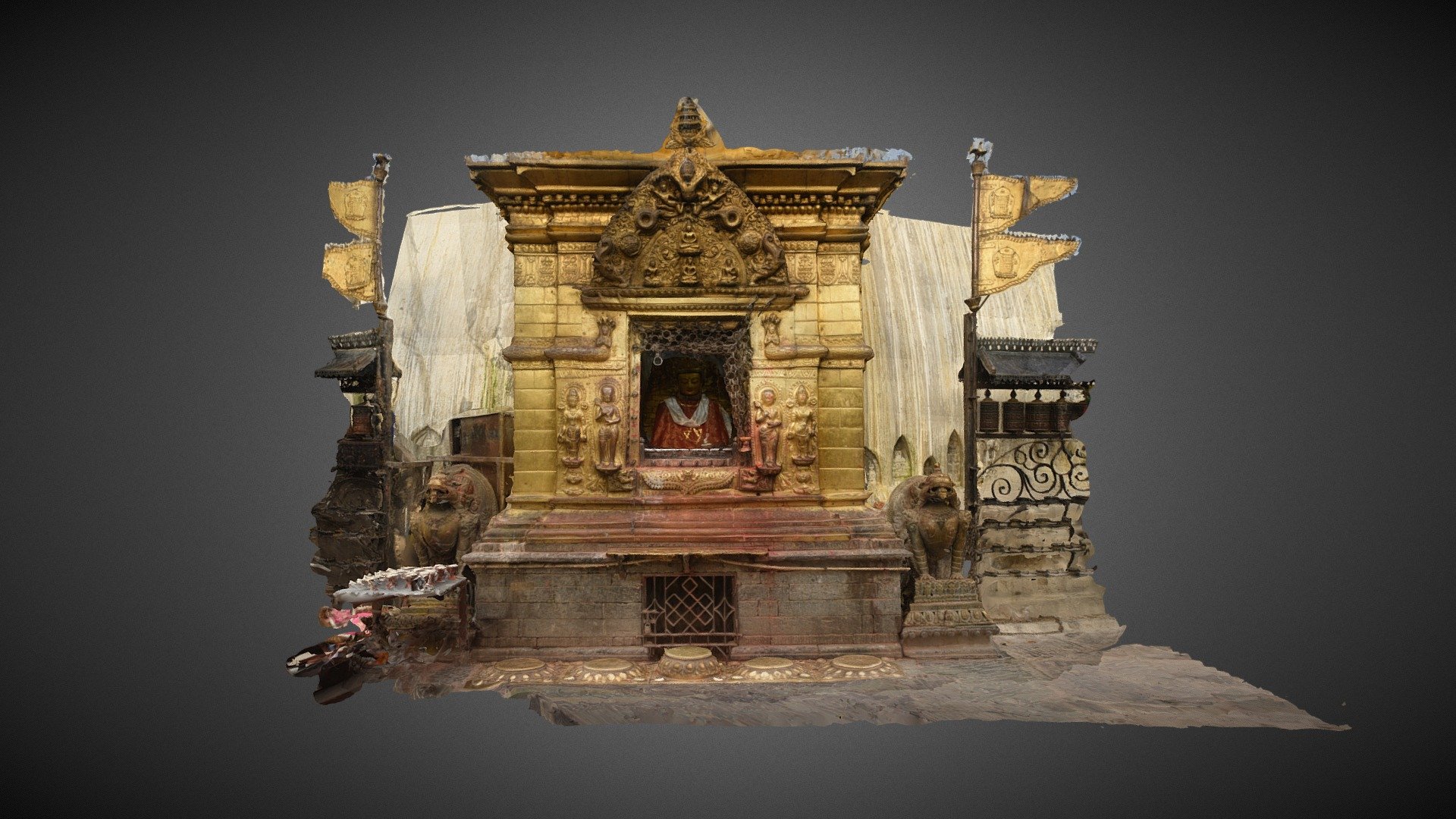 Swayambhu Shrine - 3D model by Brad Erickson (@brerick) 3d model